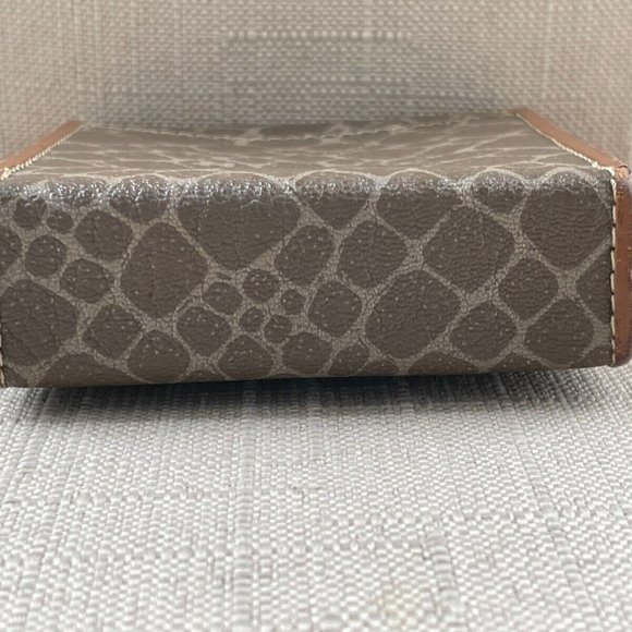 Nina Ricci Vintage Cigarette case/Card case Brown Signature Leather Case - Picture 6 of 12